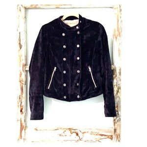 Military denim style jacket